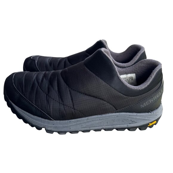Merrell Mens Nova Size10 Sneaker Moc Slip On Shoes Black Waterproof Vibram Sole - Picture 7 of 12